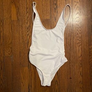 White bathing suit / bodysuit